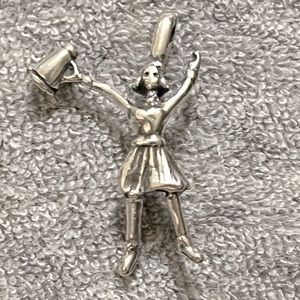 🌟Sterling Silver Cheerleader Pendant